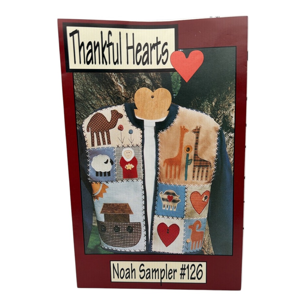 Thankful Hearts Noah Sampler 126 Applique Patterns 1995 NEW